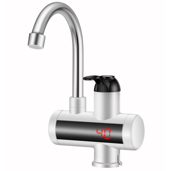 Палуба крана таза нержавеющего Spout электрическая нагретая установила ABS 3000W кран