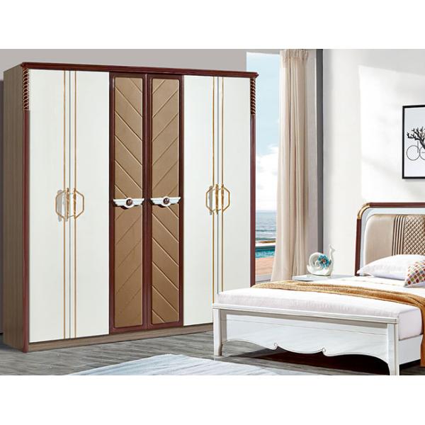 MDF PU American Style Solid Wood Bedroom Sets Furniture Cabrini