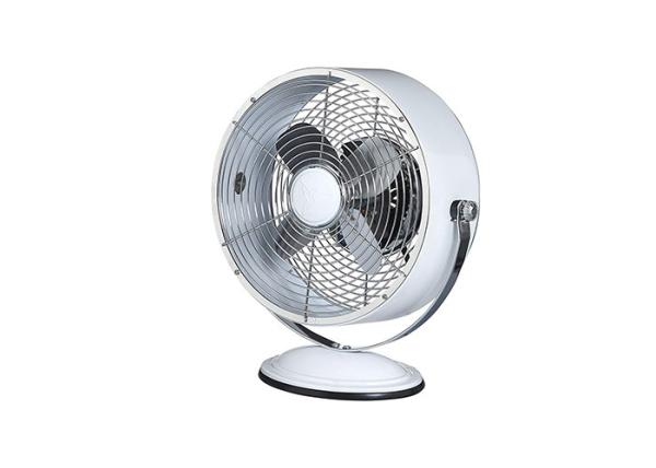 Small Vintage Electric Fan With Aluminium Blade , 9'' 25W Motor Retro Desk Fan