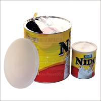 Empty Tin Plate Cans for seafood , tamato / olive powder packing canister