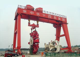 A Frame Double Girder Gantry Crane For Shield Tunneling Machine Electric Motors Driving