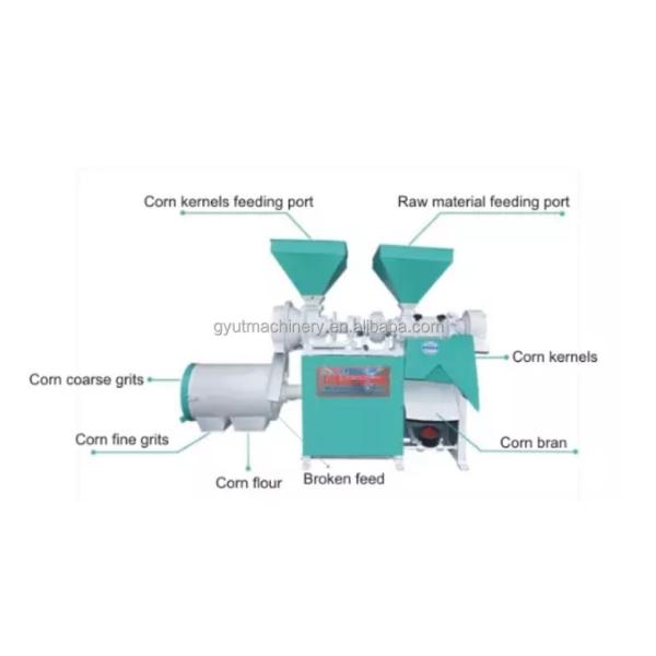 Good Corn Grits Making Machine Small Size Maize Milling Machine for Easy Operation
