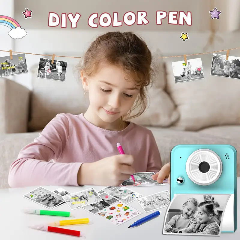 Cross-border Exclusive Supply of Instant Print Digital Cameras, Children's Mini Cameras, High-pixel Toy Mobile Phones, and Camer