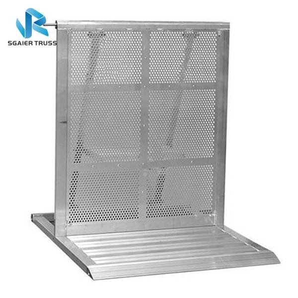 Sgaier 1.2m Aluminium Crowd Control Barrier Metal Pallets For Event Show