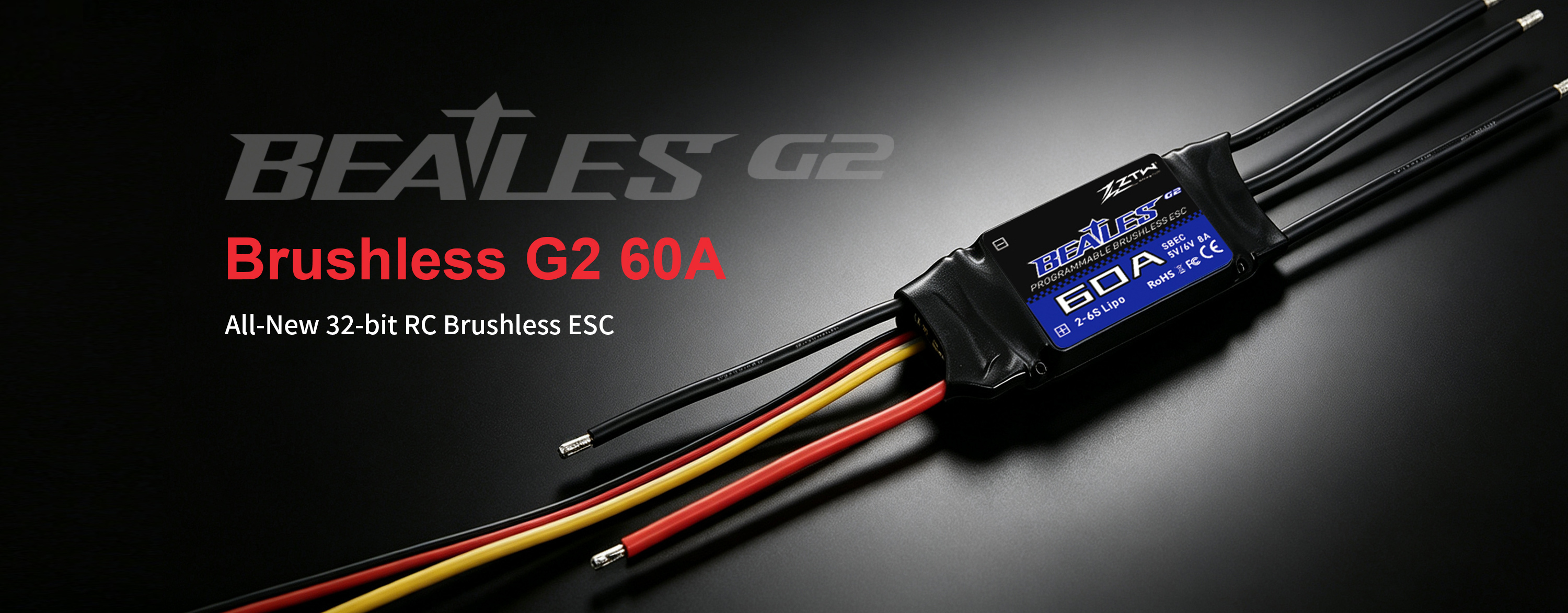 ZTW 60A ESC 2S-6S ZTW Beatles G2 SBEC For Fixed Wing Aircraft