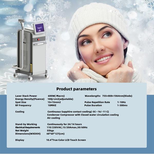 Diode Body Hair Removal 808nm 755nm 1064nm Laser Depilation Machine
