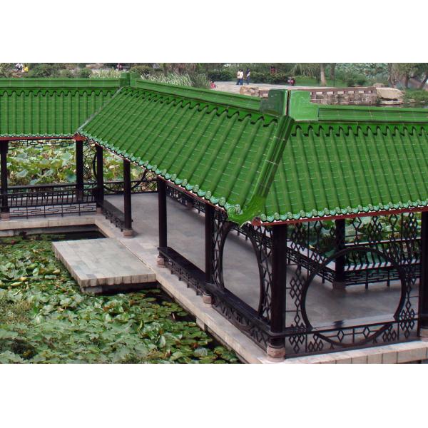 Asian Style Authetic Antique Chinese Glazed Roof Tiles For Restaurant Hotel Temple Roof