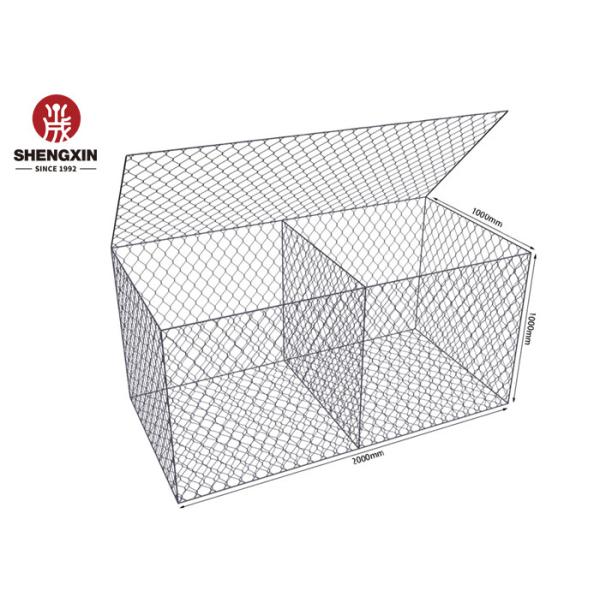 Welded 2Mx1Mx1M Gabion Wall Baskets Hexagonal Gabion Box