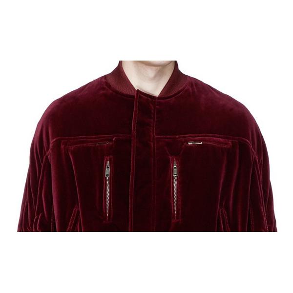 Mens Ruche Sleeve Winter Cotton Velvet Jacket