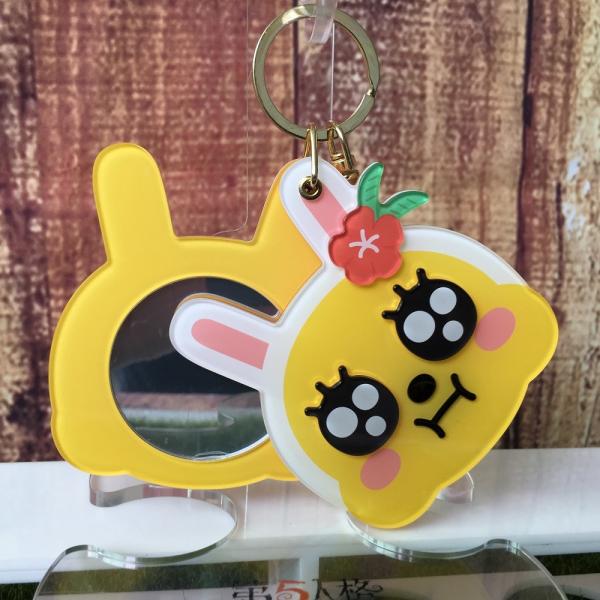 Single Side Plastic Anime Compact Mirror , Small Makeup Mirror For Purse
