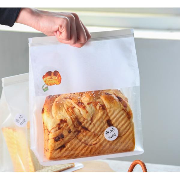 Белая упаковка хлеба 200-280microns Брауна устойчивая бумажная с ясным средним окном