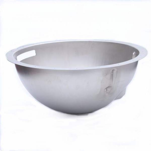 1.0mm Deep Drawn Metal Parts Silver Aluminum Alloy Stamping Cover