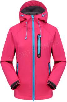 Outdoor Ladies Windbreaker Jacket , Waterproof Hoodie Womens For Hiking