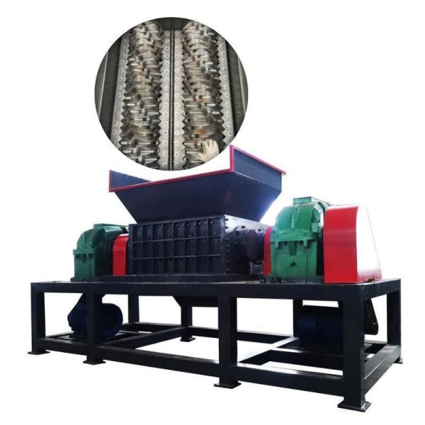 Double Roller Roll Chop Scrap Materials Double-Shaft Shredder for Plastic Type PVC