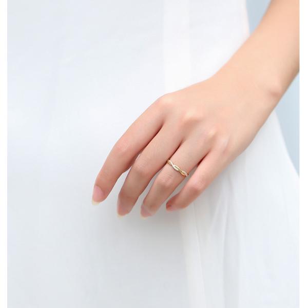 Вплетенное кольцо с бриллиантом 0.2ct 2gram золота карата травы 18 кабеля для свадьбы