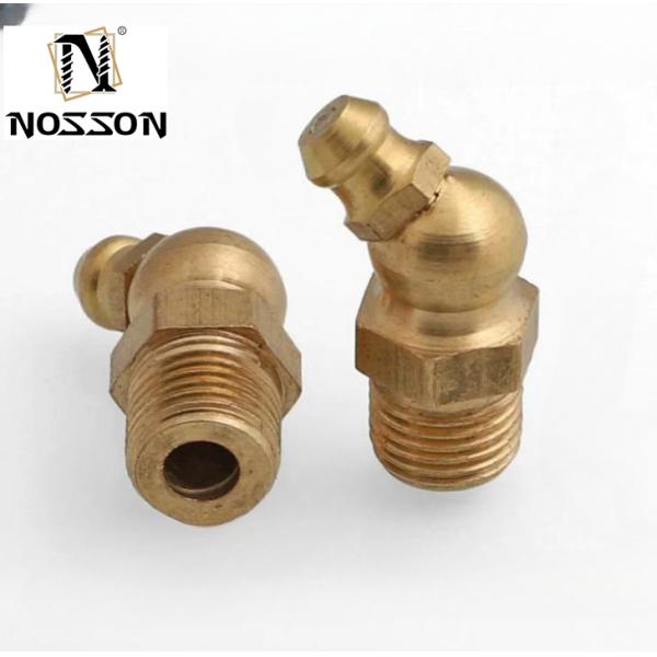 Customized Size All Thread Nipple 6mm 8mm 10mm 12mm 45 90 Degree Grease Fitting for Cars Reducing Hexagon Head Code