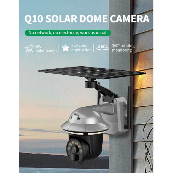 Motion Detection Two-way Audio New Wireless Garden Lights Security Monitoring 4G Solar Camera for Outdoor Use