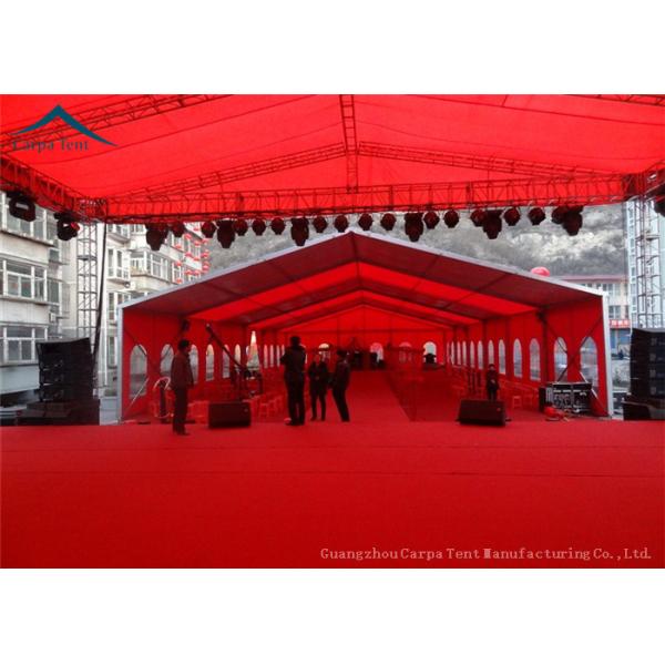 Red Aluminum 20x40 Party Tent Outdoor Wedding Tents Roof Linings Curtains