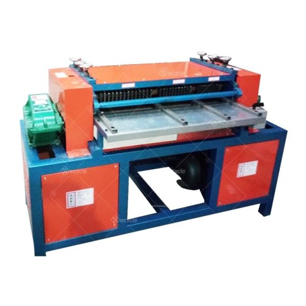 Aluminum Radiator Stripping Machine / Automatic Car AC Condenser Radiator Recycling Machine