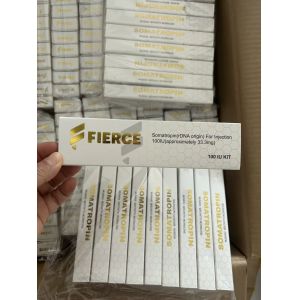Gold stamped hold 10 vials 3ml vials hg h box and labels 