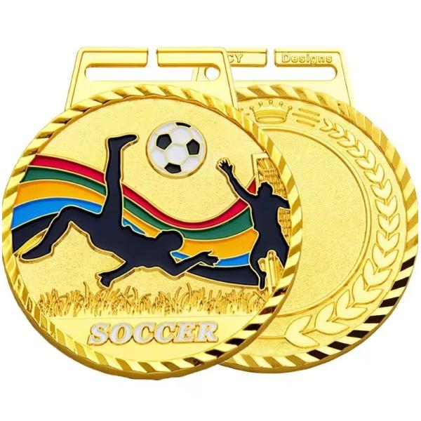 Médaille de sport 3D personnalisée en alliage de zinc avec impression UV