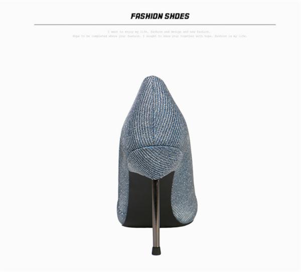 ZM005 929-38 European And American New Style Sexy Nightclub High Heels Women'S Shoes Stiletto High Heels Shallow Mouth P