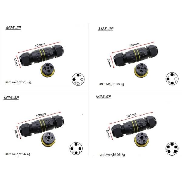 Cables connecteur 450V M25 2 imperméables extérieurs d'IP 68 3 4 5 la Manche des bornes 2