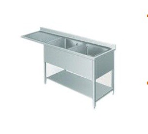 Напольные водоустойчивые квадратные коммерчески раковины нержавеющей стали с Drainboard