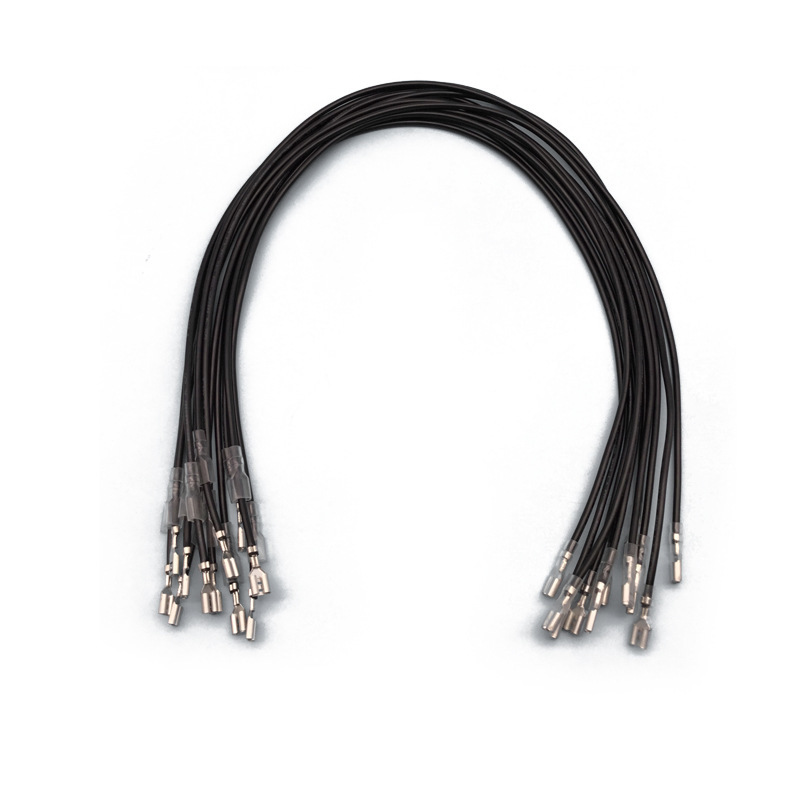 Custom Heat Shrink Protected Pre-Crimped Quick Disconnect Wire Harness, Dual-End Tab & Serrated Ring to Terminal Jumper Cable Assembly for Home Appliance, Wholesale China
