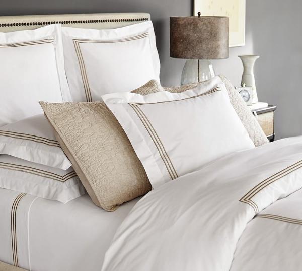 HotelHome 100% algodão bordado cobertor de cobertor de cama conjunto de 4 peças única dupla rainha rei