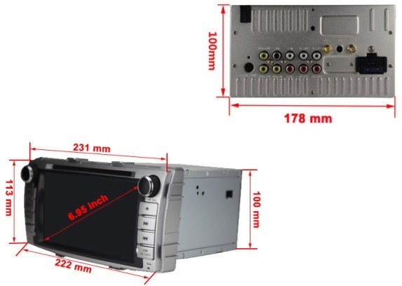 Ouchuangbo Toyota Hilux multimedia player with gps navigation bluetooth iPod RDS mp3 OCB-8621