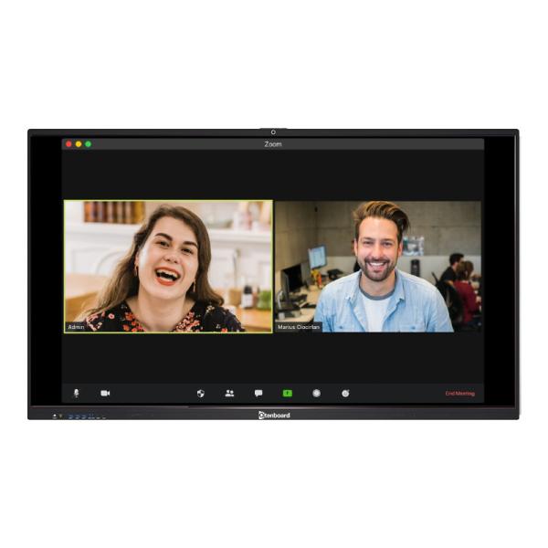 Qtenboard Windows Android 14 40 Point Interactive Smart Board Touch 4K Wall Bracket