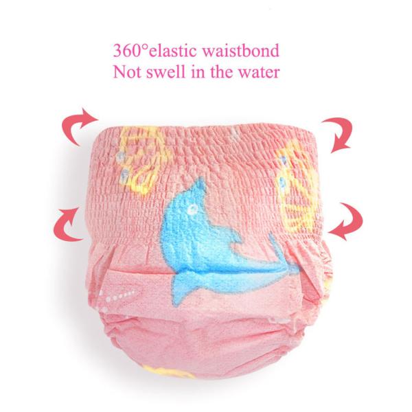 Dry Surface 22 32Lbs Disposable Swim Diapers Size 1 Anti Leak Absorption