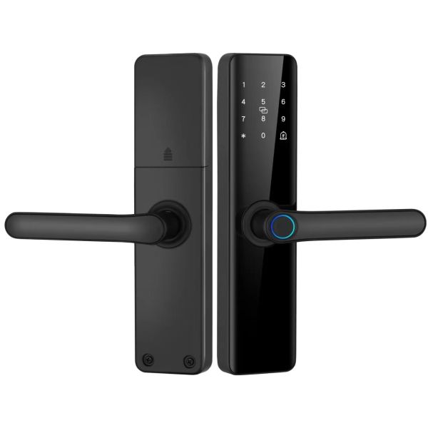 Rarlux T2 Smart WiFi Digital Lock for Wood Stainless Steel Aluminium Alloy Biometric Fingerprint Tuya App Cloud Storage Grade