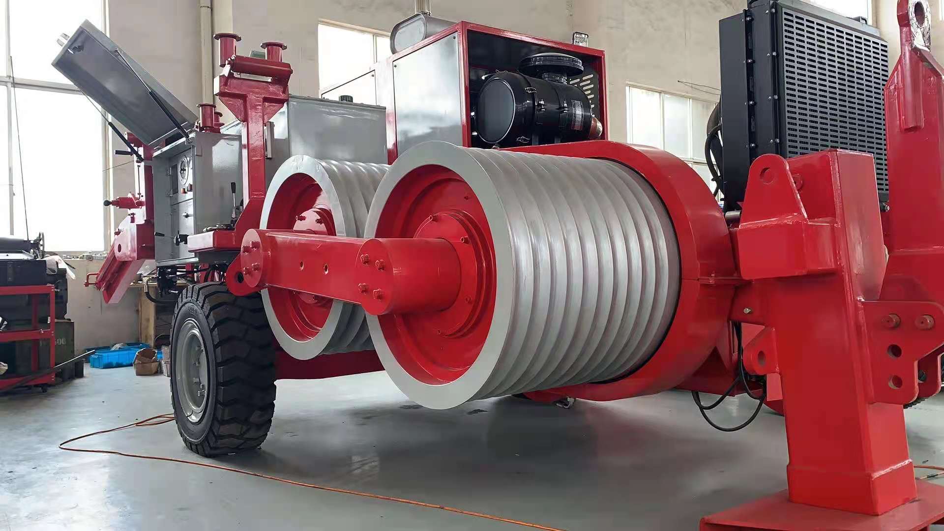 16Ton линия электропередач проводников Tensioner 4 надземная шнуруя оборудование
