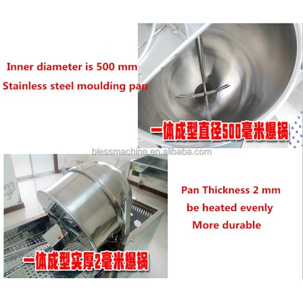 24 Months Guarantee Super Performance Popcorn Machine for Corn Oil Sugar Snacks Production