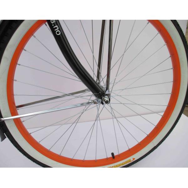 Single Speed Adult Coaster Brake Beach Cruiser Bike with Front Carrier and 26