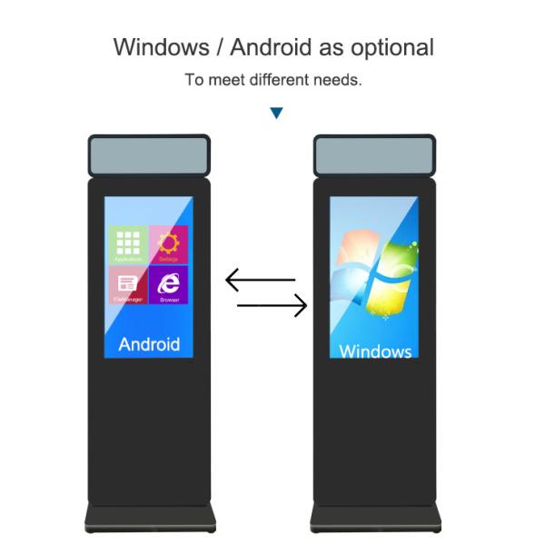LCD пол 32 дюймов стоя знак дисплея Signage цифров акриловый