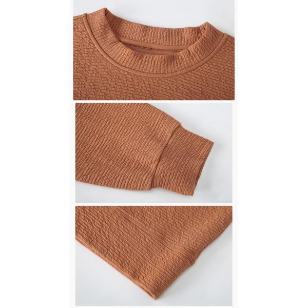 Autumn Winter Gym Crop Top Crew Neck Cotton Pullover Sportwear Cropped Sweatshirts Women