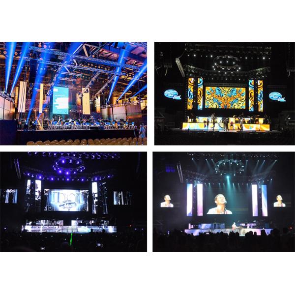 MBI 5124 Driver IC P3.91 Backup  Indoor Advertising Led Display Screen For Rental Stage