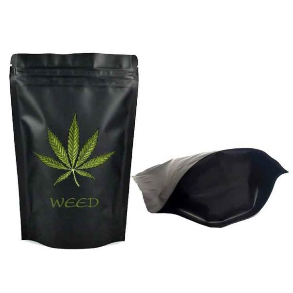 customized child resistant packaging opaque Matt OPP mylar bags child resistant exit bags