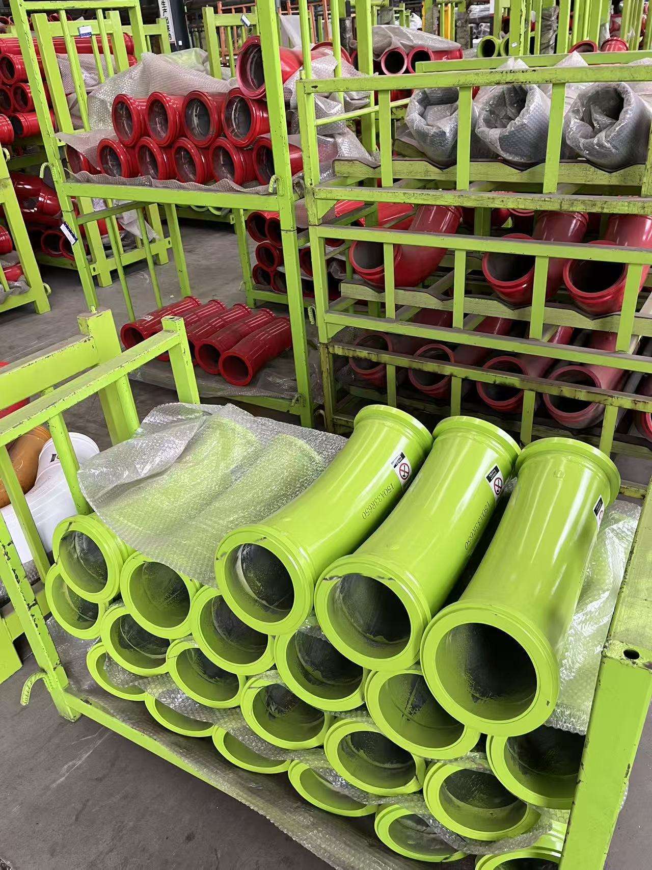 Cast Steel M13 Twin Wall Concrete Pump Elbow Pipe with 90D Degree and Full Range Radius for Putzmeister Schwing Zoomlion