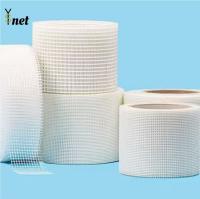 Excelente resistencia a la tracción y bajos precios Reparación de grietas en la pared 5cm*90m Cintas autoadhesivas de malla de fibra de vidrio cinta de unión de paneles de yeso malla de fibra de vidrio para yeso