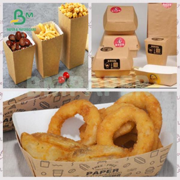 300gm Buena estabilidad de impresión cartón Kraft recubierto de un lado para el embalaje de alimentos
