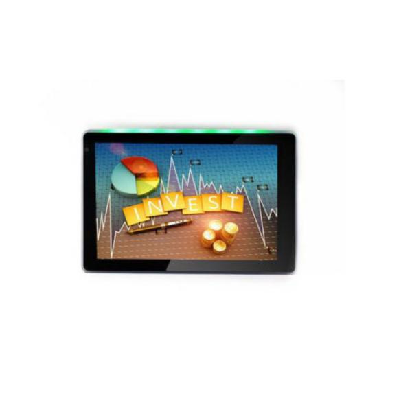 Customized LED/NFC/RS485 White Color 7 inch Cavity Wall Mount Android 6.0.1 OS Touch Panel POE Tablet PC