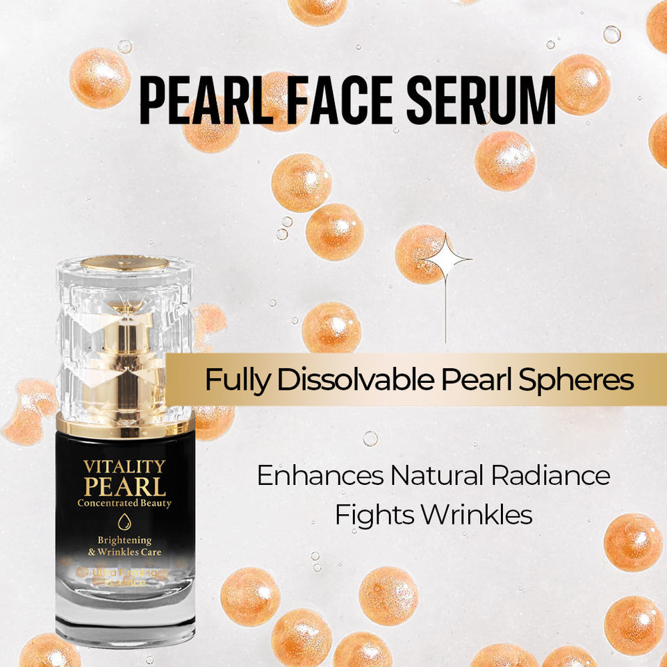OEM ODM Korean Brand Customized Pearl Niacinamide Skincare Anti-Aging Facial Essence Set for Women Brightening Whitening Daily Facial Care
