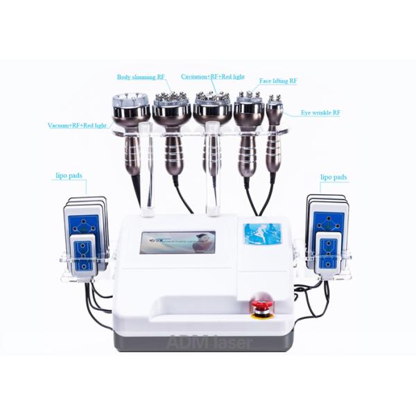 Rf Cavitation Lipo Laser Slimming Machine Smooth Fatigue With 8 Inch Touch Screen
