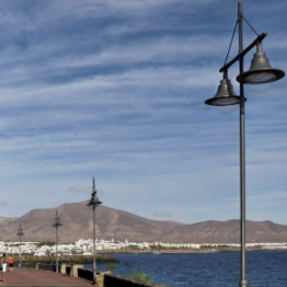 Luz de jardín LED de aluminio, 60W, colgante, para la costa