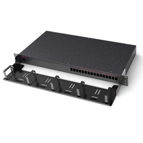 45x483x110mm 1U Cable Management Panel With Metal Rings Network Tray