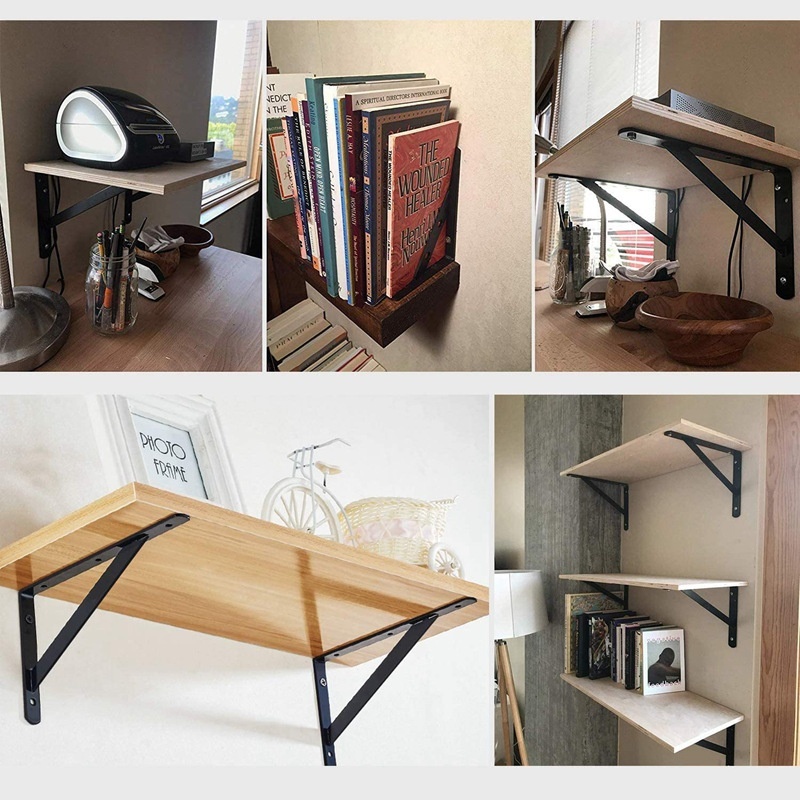 Modern Right-Angle Triangle Bracket for Kitchen Wall Shelf Thickened Tripod Iron Support Frame Panel Fixed Partition Commercial
